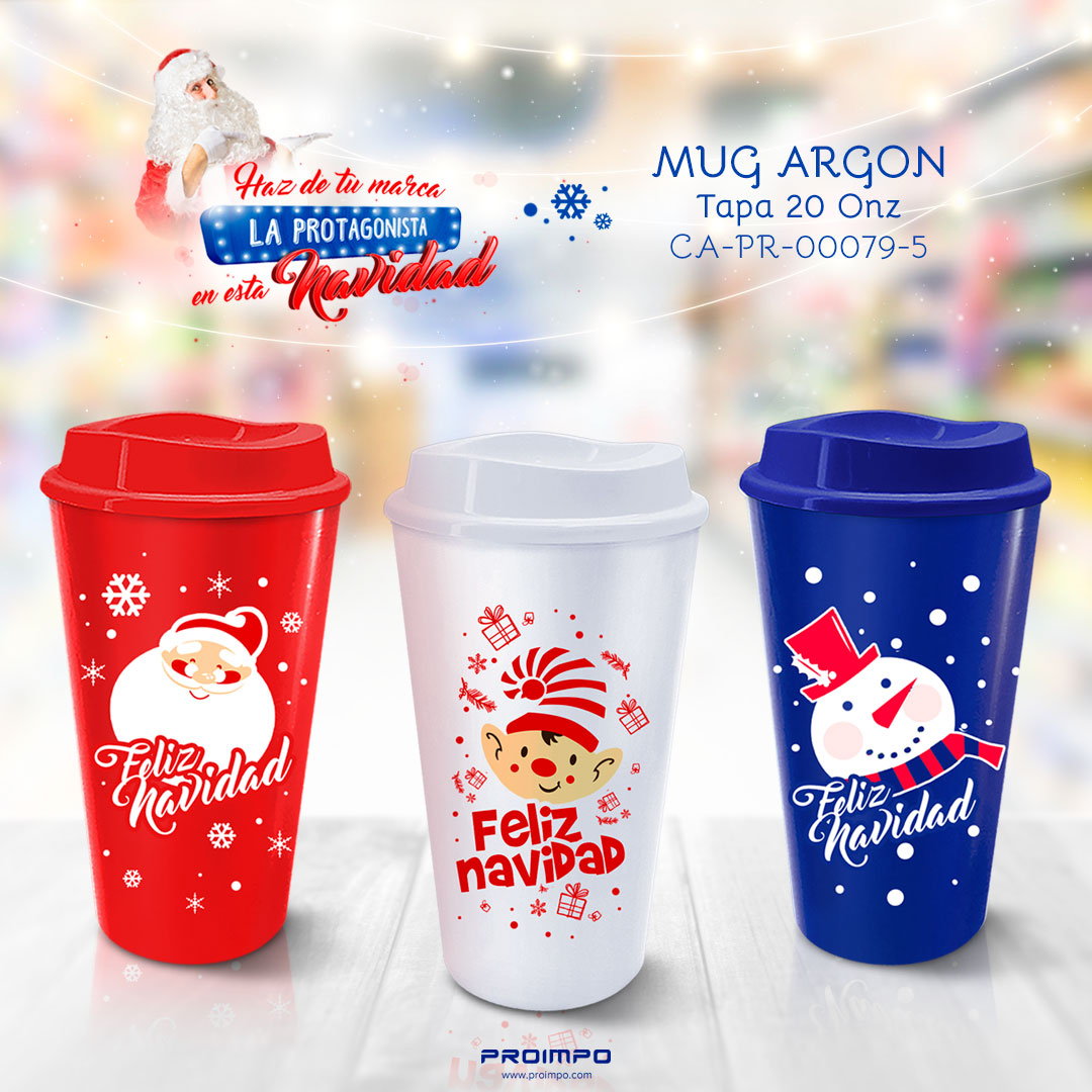 MUG Argon promocional navidad