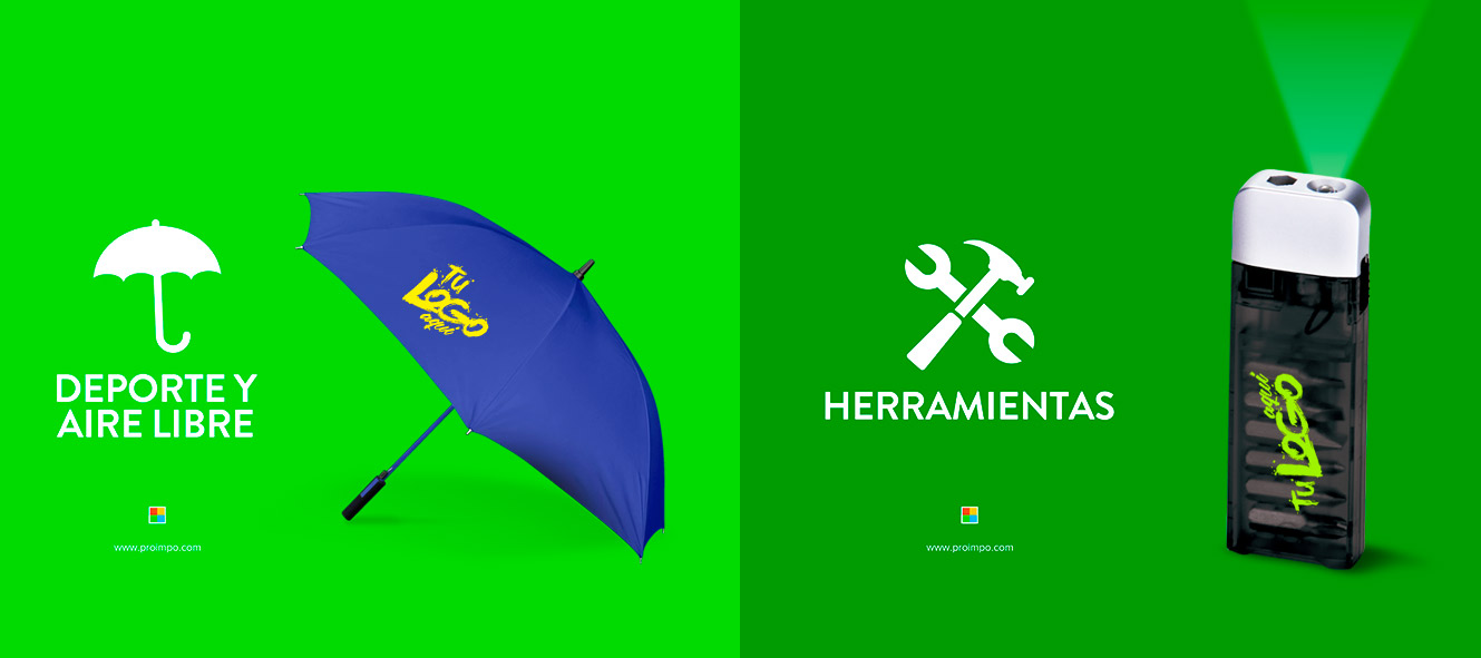 cat&aacute;logo proimpo. Herramientas promocionales. 