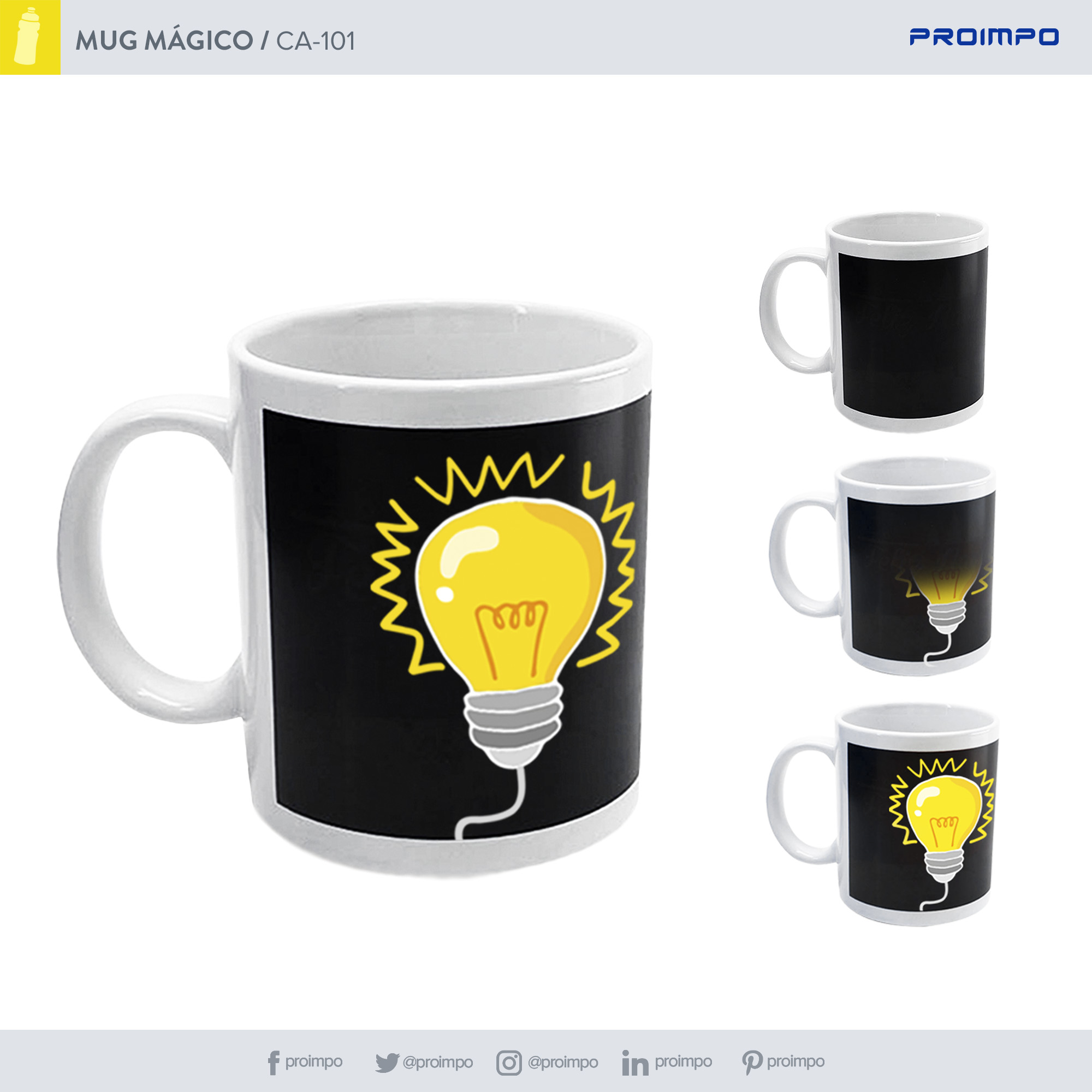 CA 101 Mug mágico bebidas. Promocionales Proimpo