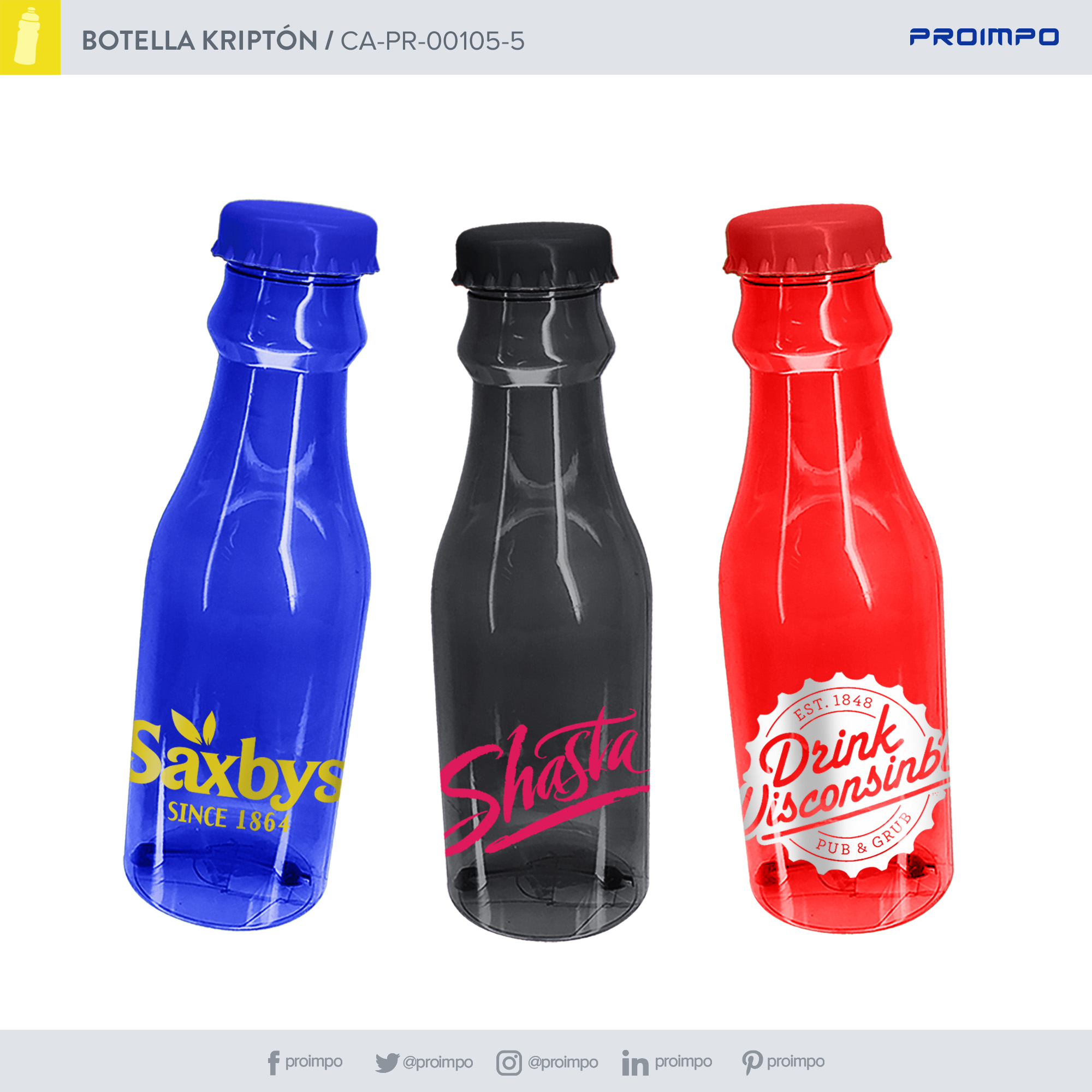 CA PR 00105 5 Botella Kripton Promocionales Proimpo