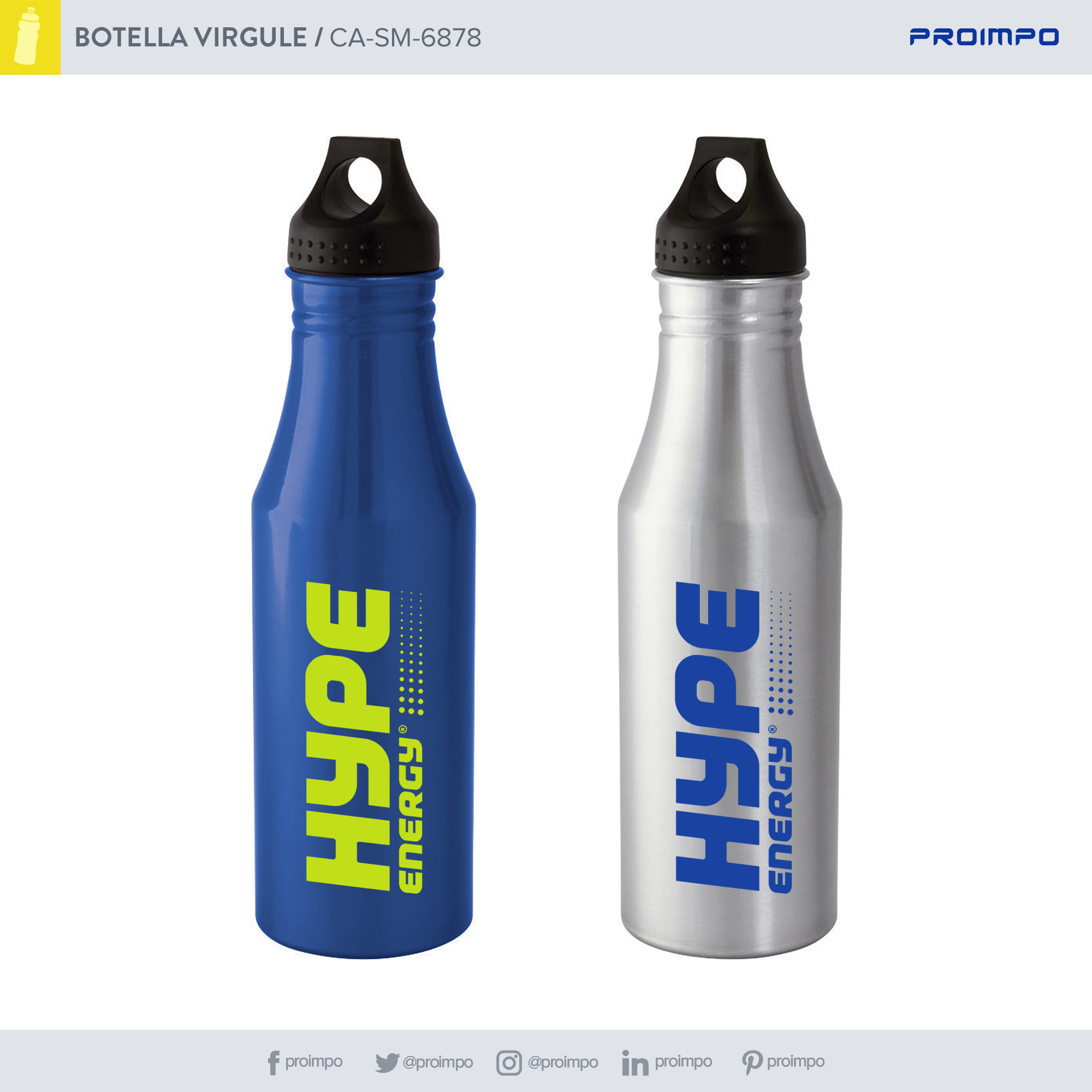 CA SM 6878 Botella Virgule Promocionales Proimpo