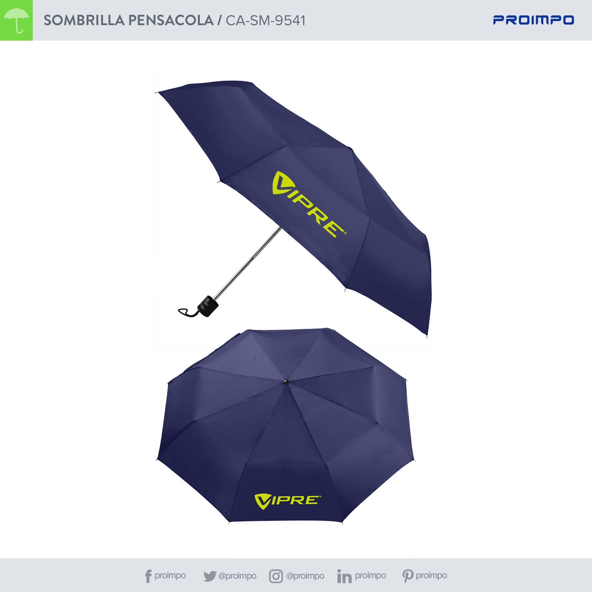 CA SM 9541 Sombrilla. Cat&aacute;logo Promocionales Proimpo